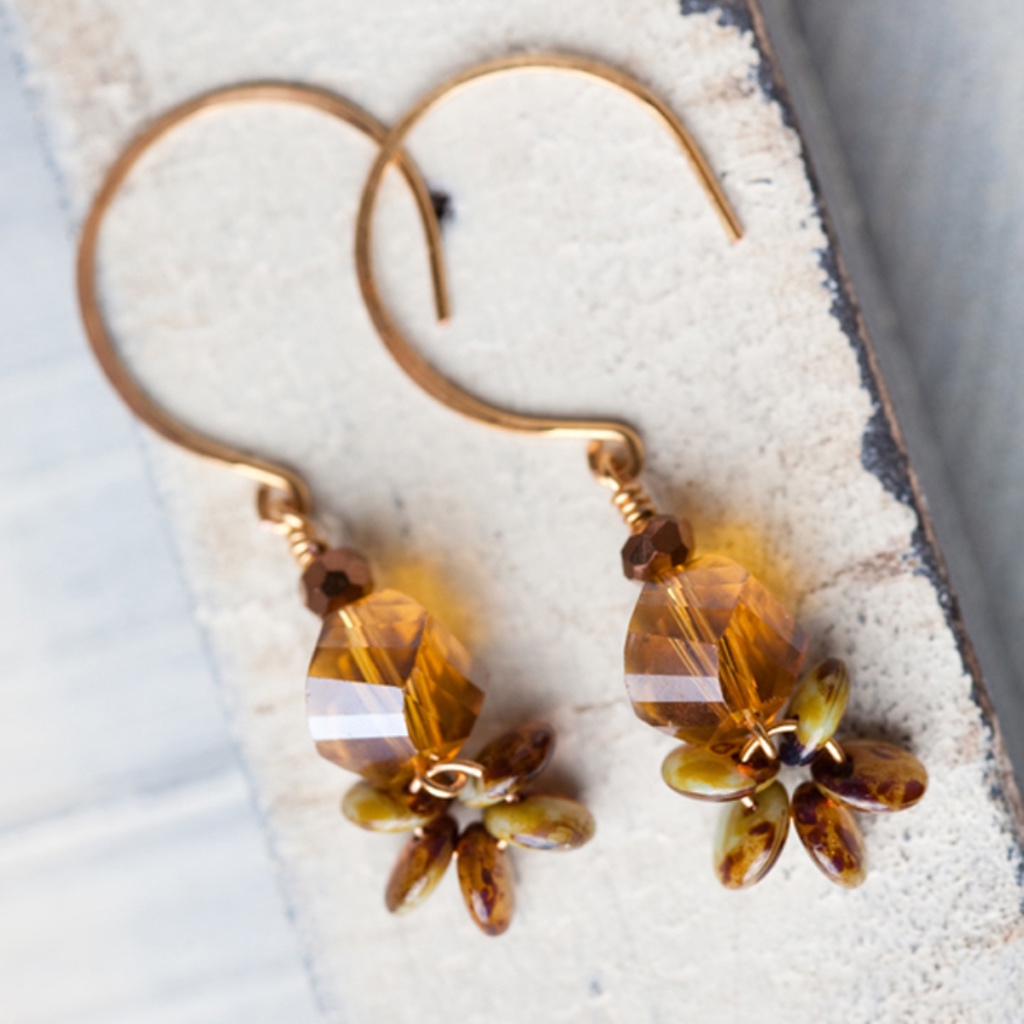 Gold Hoop Earrings Handmade Nwt